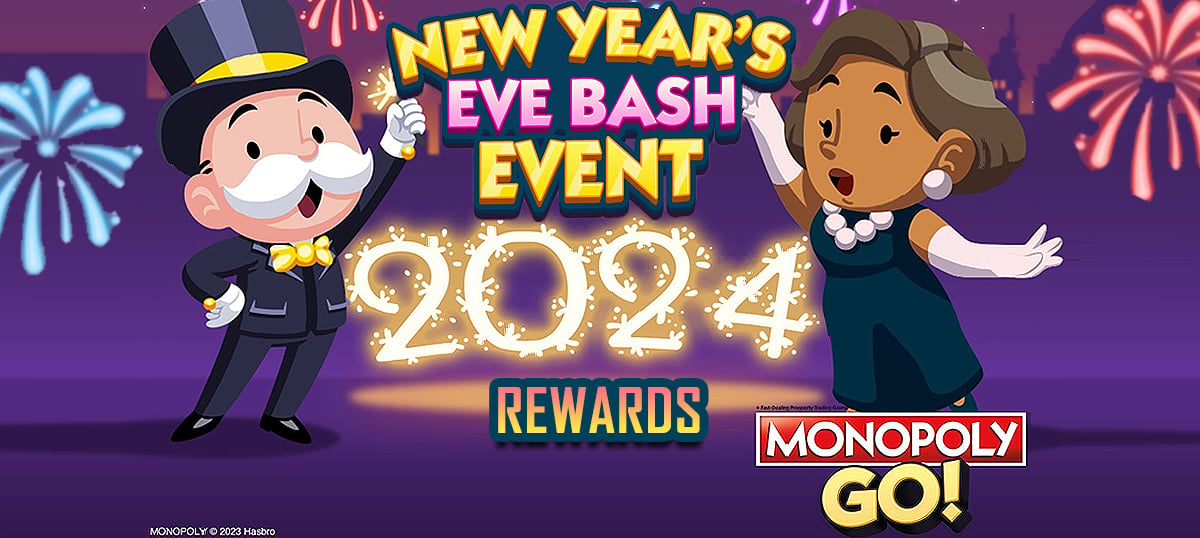 Monopoly Go - New Years Eve Bash Rewards And Milestones