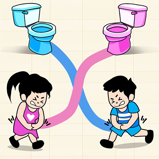 화장실 가는 길 - 선 그리기